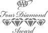The image shows the "AAA Four Diamond Award" logo, featuring stylized text and four diamond shapes below the text.
